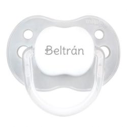 gray personalized pacifier