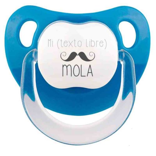 personalized blue pacifier phrase