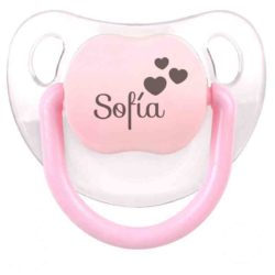 pacifier drawing hearts personalized