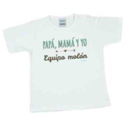 camiseta mama papa equipo molon