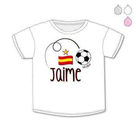 Facilitar madera Molestar Camiseta de Bebé La Roja Rusia 2018 Personalizada + balón - Lullaby Bebe
