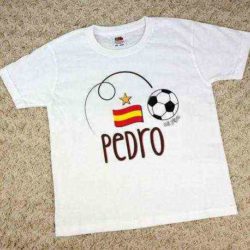 vaikams pritaikytas futbolo marškinėlis