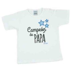 camiseta bebe campeon de papa