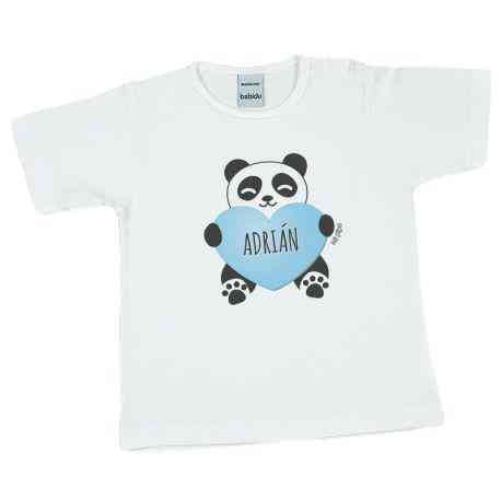 Peluche para bebé, oso con camiseta personalizada con el nombre.
