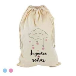 pink cloud toy bag