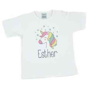 camiseta niña unicornio