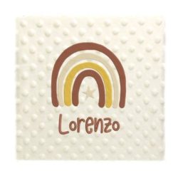 Beige Arc Blanket Personalized with name