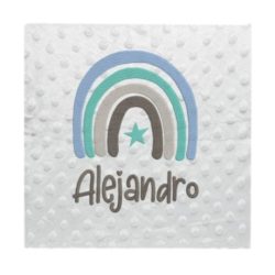 Manta arcoíris bebé Personalizada con Nombre